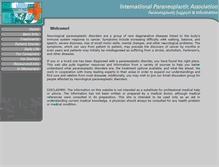 Tablet Screenshot of paraneoplastic.org